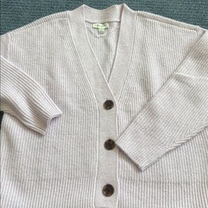 Cozy pink/Lavender Cardigan Sweater NWOT